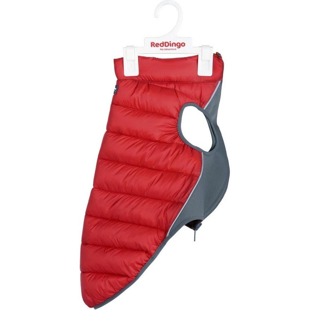 Red Dingo Reversible Manteau Rouge Jachet Puffer 45 Cm