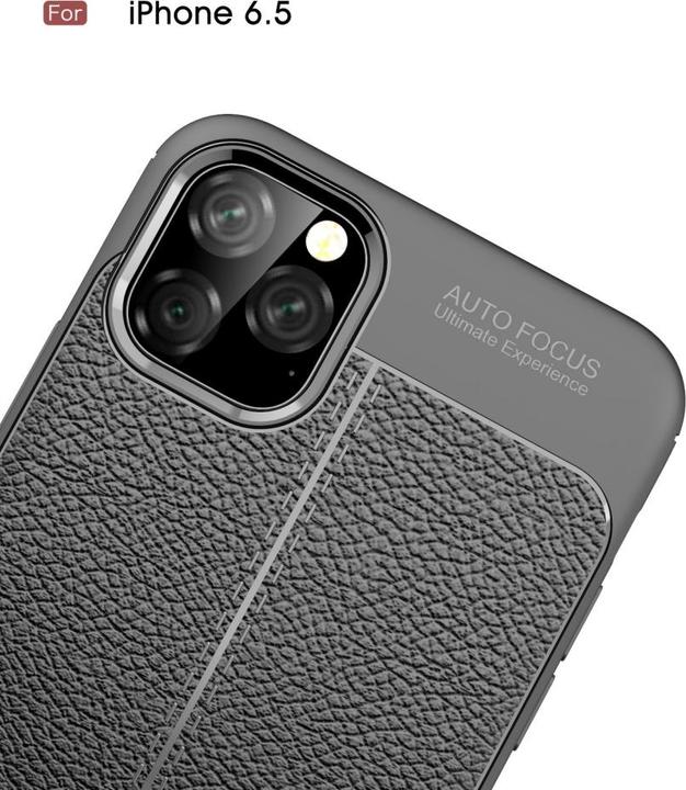 Actual product image Screenguard Apple iPhone 11 Pro Max Case Leather Design TPU Cover (Apple iPhone 11 Pro Max)