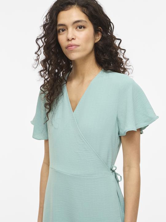 Produktbild Vila VILOVIE Kurzärmeliges Kleid mit V-Ausschnitt (44)