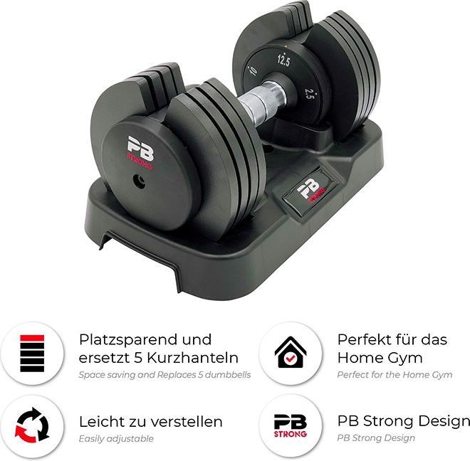 Actual product image Perform Better Adjustable dumbbell (pcs.) (1 x 2.5 kg - 12.5 kg)
