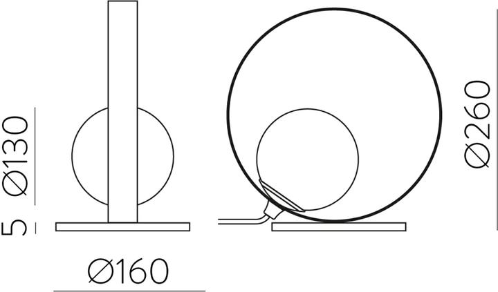 Produktbild ACB Iluminacion ACB Tischleuchte Halo (370 lm)