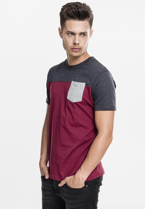 Actual product image Urban Classics 3-Tone Pocket Tee (M)