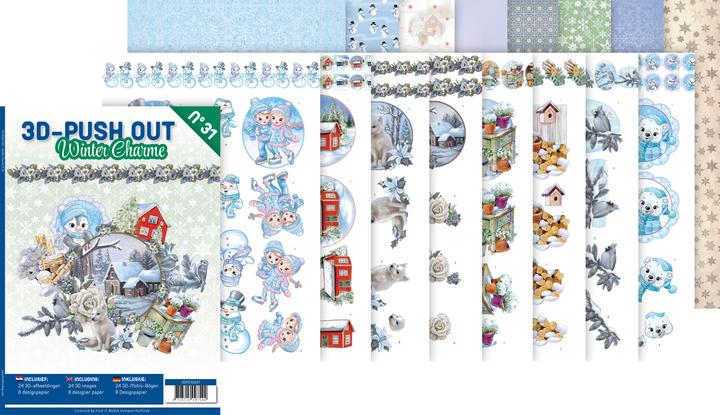 Produktbild Card Deco Essentials 3D-Stanzbogenbuch "Winter Charme" (16 x)