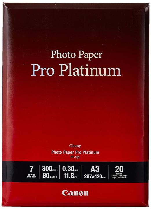 Produktbild Canon PT-101 Pro Platinum (300 g/m², A3, 20 Stk.)