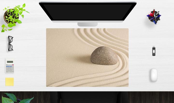 Actual product image CoverYourDesk Zen Garden with Stone in the Sand