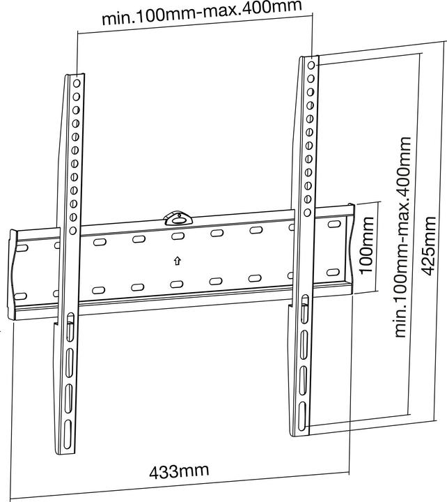 Immagine prodotto InLine Montaggio a parete di base (Muro, 32", 40 kg)
