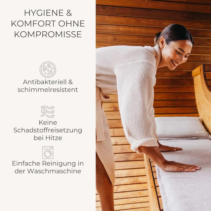 Immagine prodotto Badesofa Sauna-Set: Kissen & Handtuch
