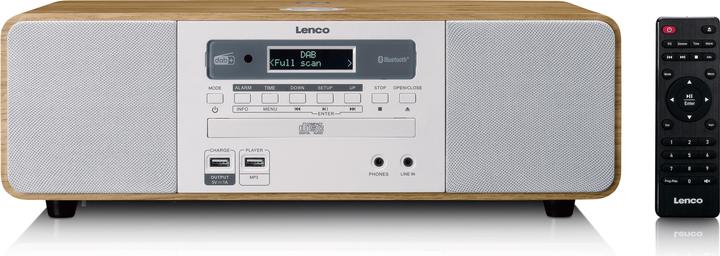 Productafbeelding Lenco DAR-251WDWH (DAB+, FM, PLL, Bluetooth)