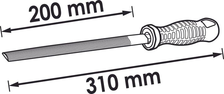Produktbild Vigor Halbrund-Feile ∙ V1790 ∙ 310 mm (Hieb 2, 310 mm)