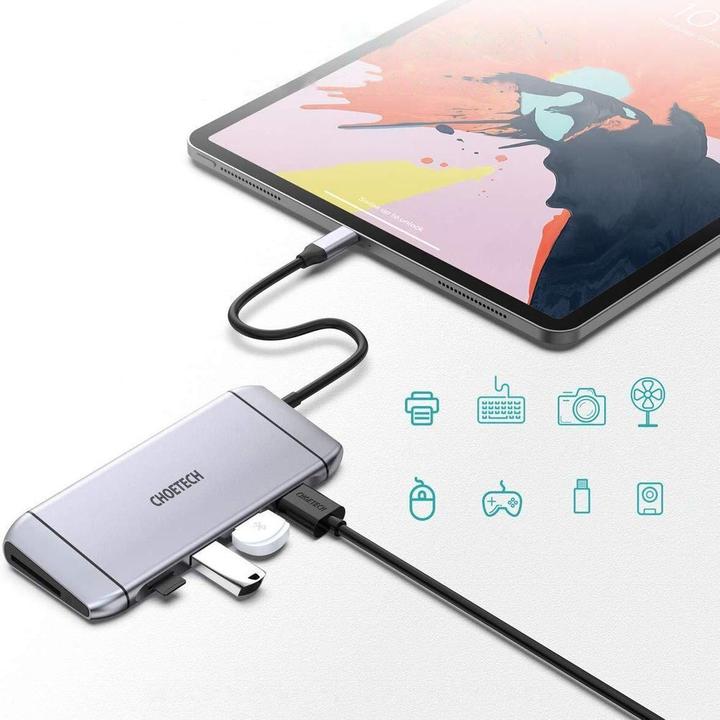 Immagine prodotto Choetech HUB-M15 (USB-C, 9 porte)