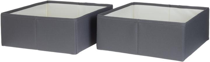 Actual product image Cocon Aufbewahrungsbox L Grau, 2 Stück, Materialtyp: Textil (29 cm, 2x)