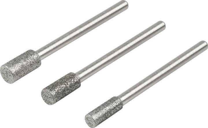 Image du produit wolfcraft 1 jeu de meules sur tige cyl. diamant, 3 pcs.