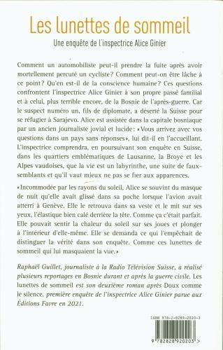 Image du produit Les lunettes de sommeil. Une enquête de l'inspectrice Alice Ginier (Guillet Raphaël, Français)