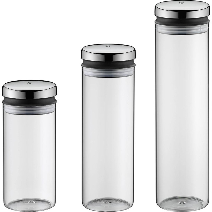 Productafbeelding WMF Voorraadpot Voorraadpot met deksel 36cm Depot Bonen Muesli Grote opening (2 l)