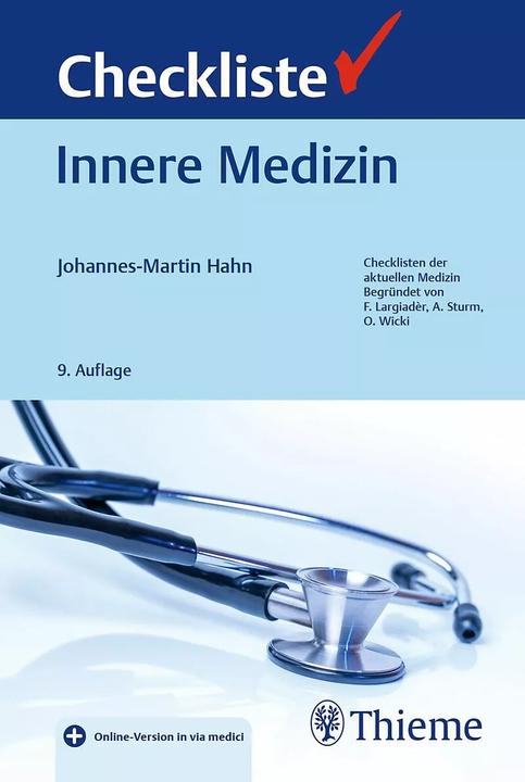 Image du produit Checkliste Innere Medizin (Allemand, Johannes-Martin Hahn, 2023)