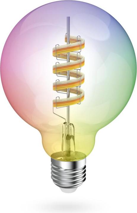 Image du produit Hama Lampe LED intelligente, Matter, E27, globe, filament G95, RGBW, dimmable, avec application (E27, 470 lm, 1x)