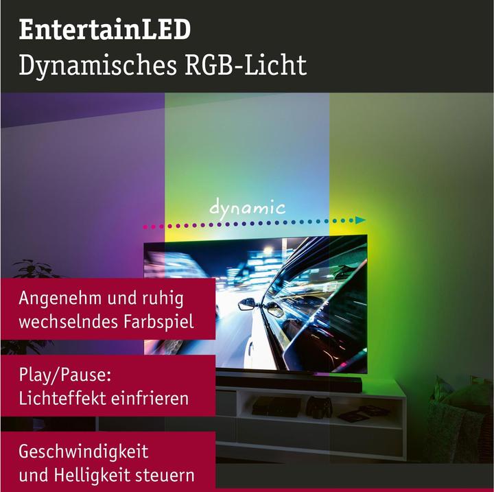 Produktbild Paulmann EntertainLED USB TV Stripe (RGB, 310 cm, Indoor)