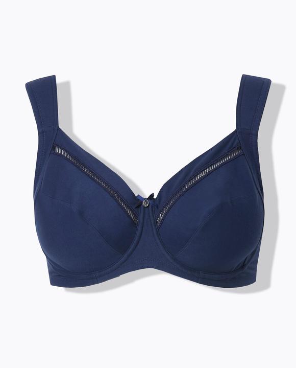 Actual product image Ulla Popken Openwork Lace Detail Underwire Bra (95 E)