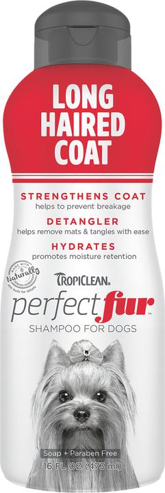 Produktbild Tropiclean PERFECT FUR LONG HAIRED COAT SHAMPOO - 473ML (719.1820) (473 ml, Flüssiges Shampoo)