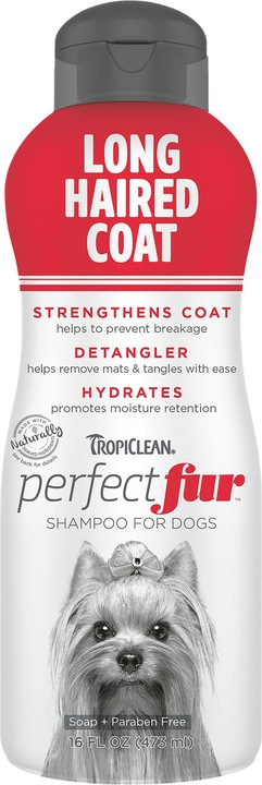 Actual product image Tropiclean PERFECT FUR LONG HAIRED COAT SHAMPOO - 473ML (719.1820) (473 ml, Liquid shampoo)