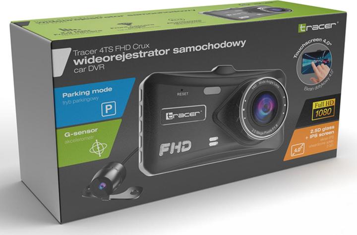 Tracer 4TS Full HD Black (Accelerometer, Built-in display, Built-in display, GPS receiver, Full HD)