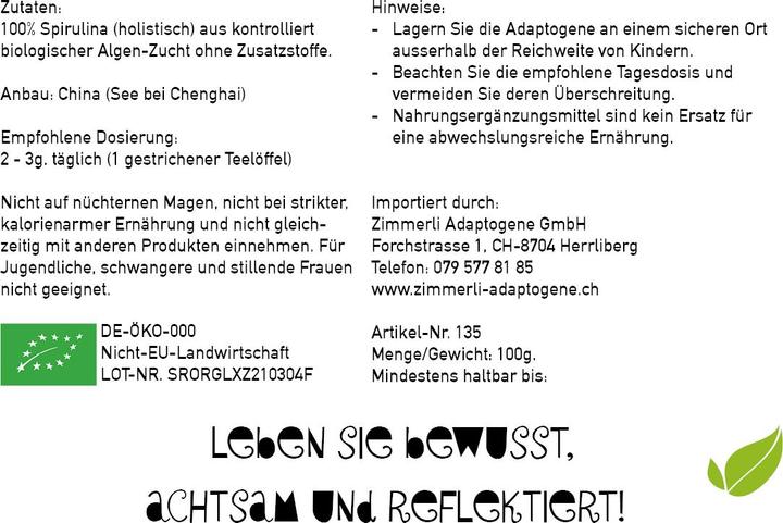 Nährwerte und Zutaten