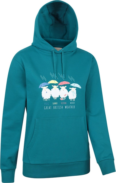 Immagine prodotto Mountain Warehouse Great British Weather Felpa con Cappuccio Regolare Donna (46 D)