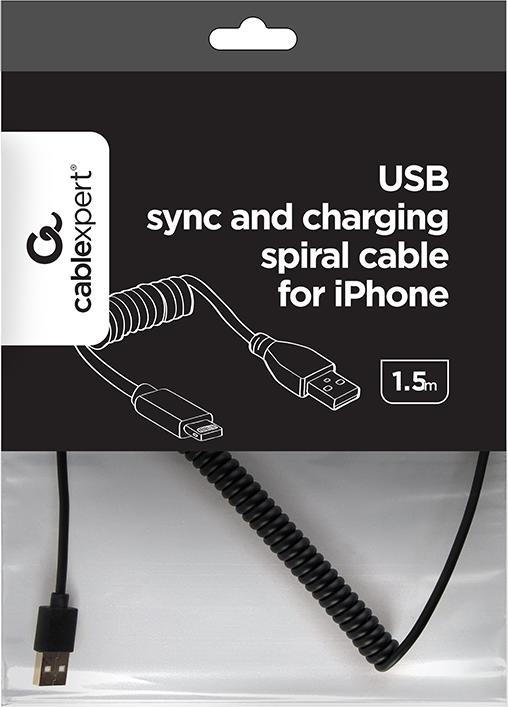 Actual product image Gembird USB A – Lightning (1.50 m, USB 2.0)