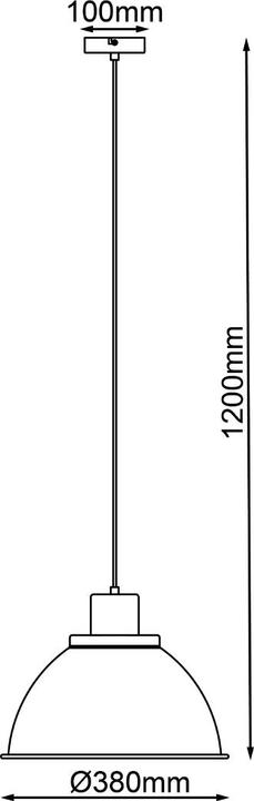 Produktbild Brilliant Erena Pendelleuchte 38cm hellrosa Metall/Holz 1x A60, E27, 60 W, Gee (E27)