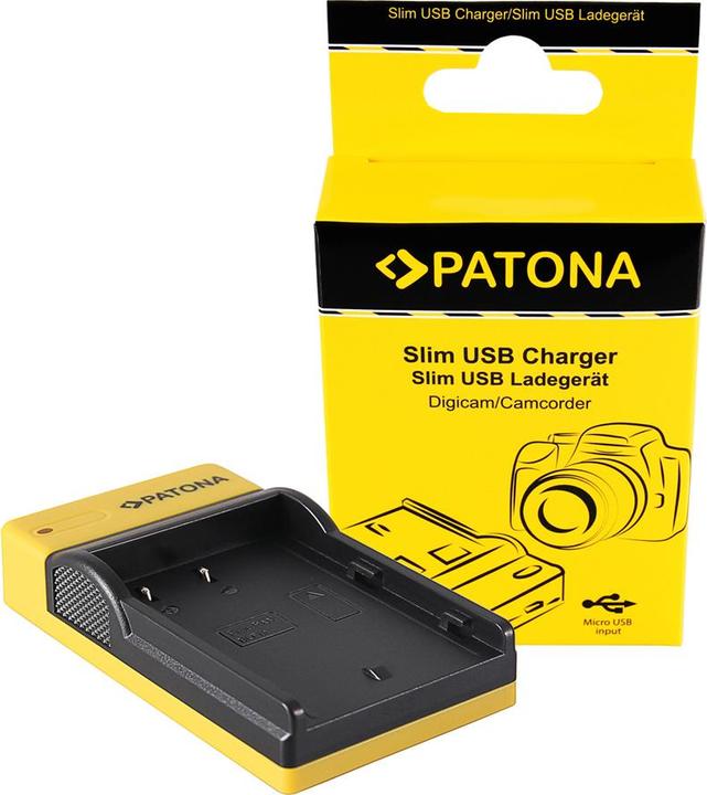 Produktbild Patona Slim Micro-USB Charger Pana BLF19E (Kamera Akku Ladegerät)