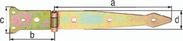 Image du produit Alberts Poteau de jet type 62 léger 200 x 35 mm galvanisé, passivé à couche épaisse (10 pcs)