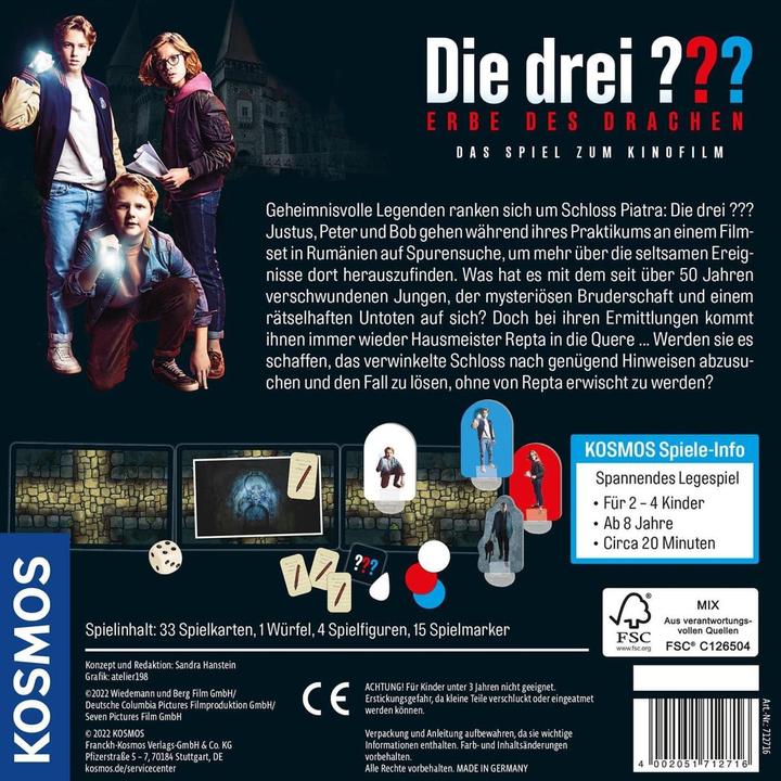 Productafbeelding Kosmos De Drie?? erfgenamen van de Draak Spel voor de (Duits)