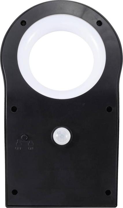 Image du produit Sygonix SY-5653638 Applique murale solaire d'extérieur avec détecteur de mouvement Blanc neutre Noir (200 lm, IP44)