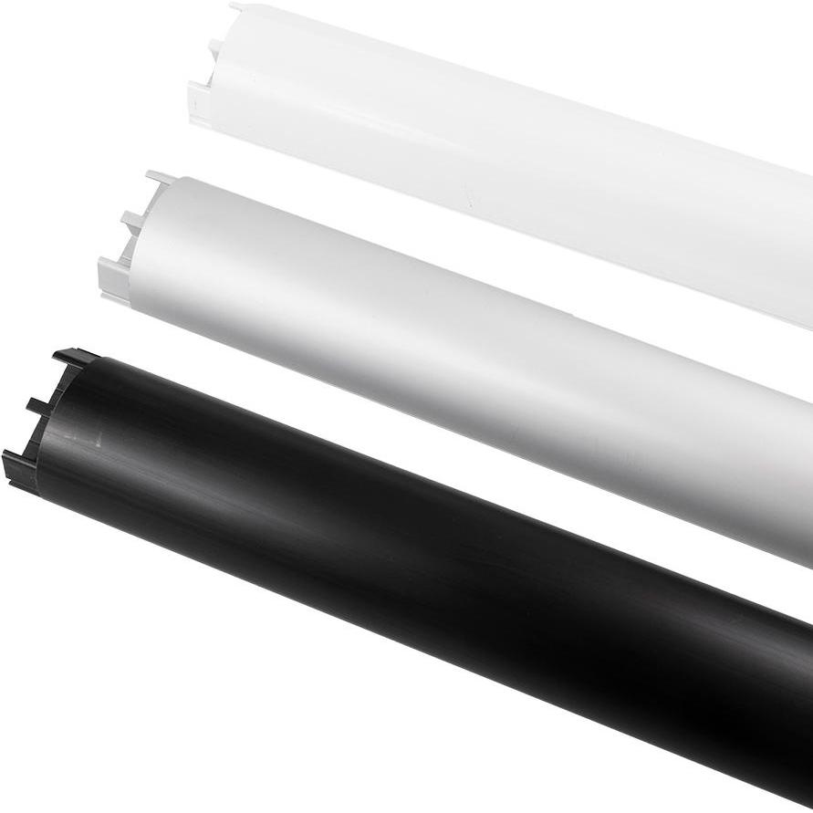 Bosscom, Canale passacavi, Cable Cover - 50mm - 1,5m - Black (Tubazione, 150 cm)