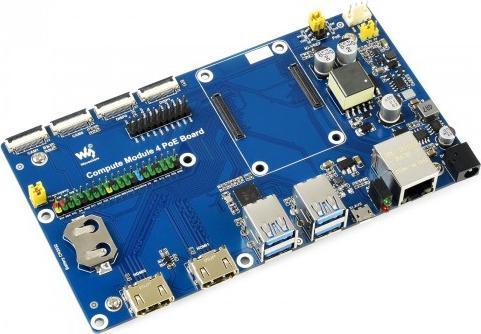 Immagine prodotto WaveShare Scheda Raspberry Pi Compute Module 4 IO con funzione PoE