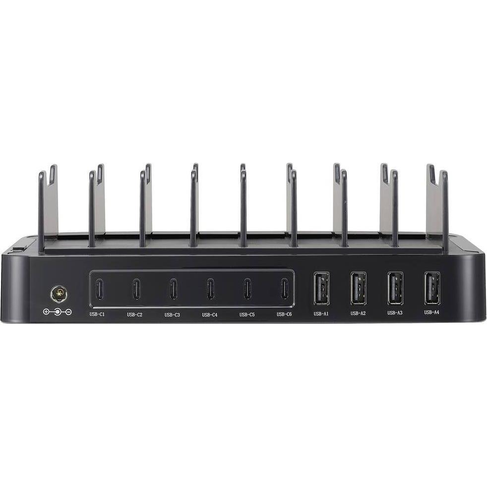 Thumbnail - Voltcraft Tischladestation 120W Ausgangsstrom (max.) 3A Anzahl Ausgänge: 10 x USB-A, USB-C (120 W), USB Ladegerät, Schwa...