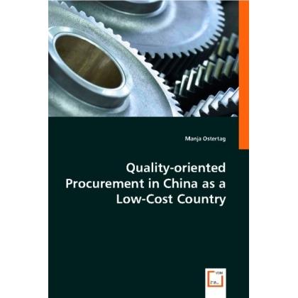 Quality-oriented Procurement in China as a Low-Cost Country, Fachbücher