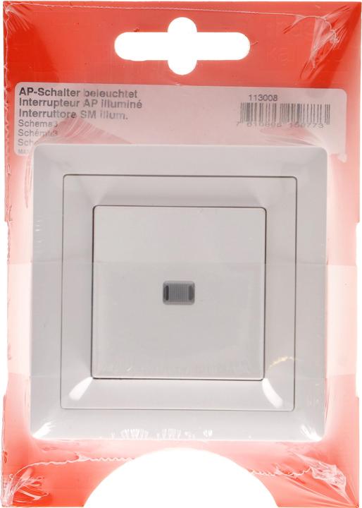 Image du produit Hager Kallysto Druckschalter Schema 3 beleuchtet