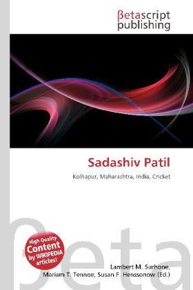 Produktbild Sadashiv Patil (Englisch, Lambert M. Surhone, Miriam T. Timpledon, Susan F. Marseken, 2010)