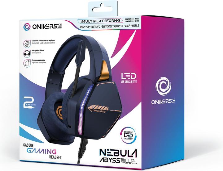 Actual product image Oniverse Gaming Headset Nebula - Abysse Blue (Cable)