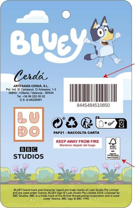 Image du produit Cerdá Bluey manual bubble umbrella