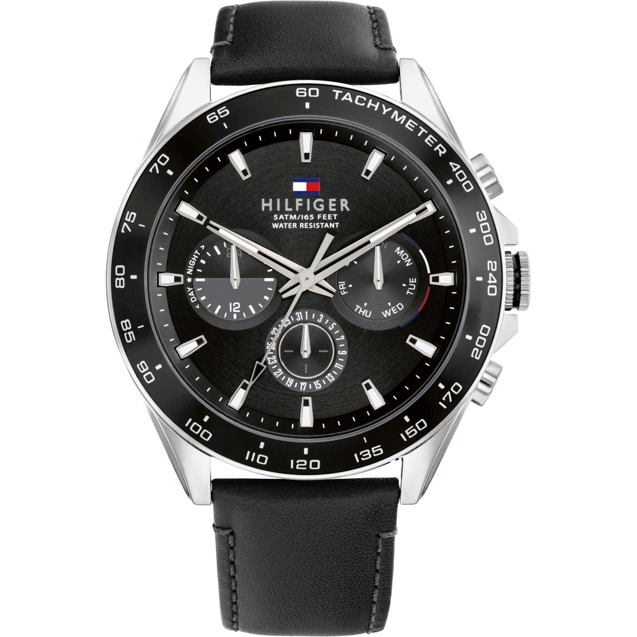 Tommy Hilfiger, Armbanduhr, Owen, Silber, (Analoguhr, 46 mm)