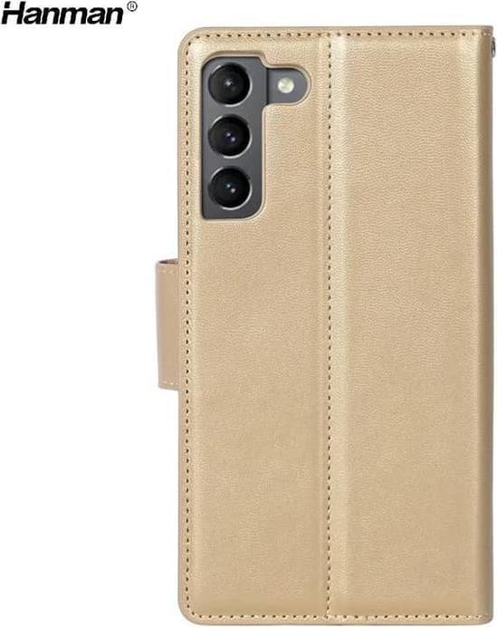 Produktbild Hanman Huawei Mate 20 Lite - Mill Flip Case mit 3 Kartenfächern, gold (Huawei Mate 20 Lite)