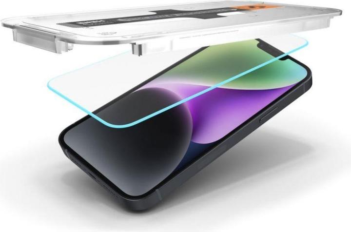 Produktbild Spigen Gehärtetes Glas GLAS.tR ez Passend für Apple iPhone 13 (1 Stück, Apple iPhone 16e, Apple iPhone 13 Pro, Apple iPhone 13, Apple iPhone 14)