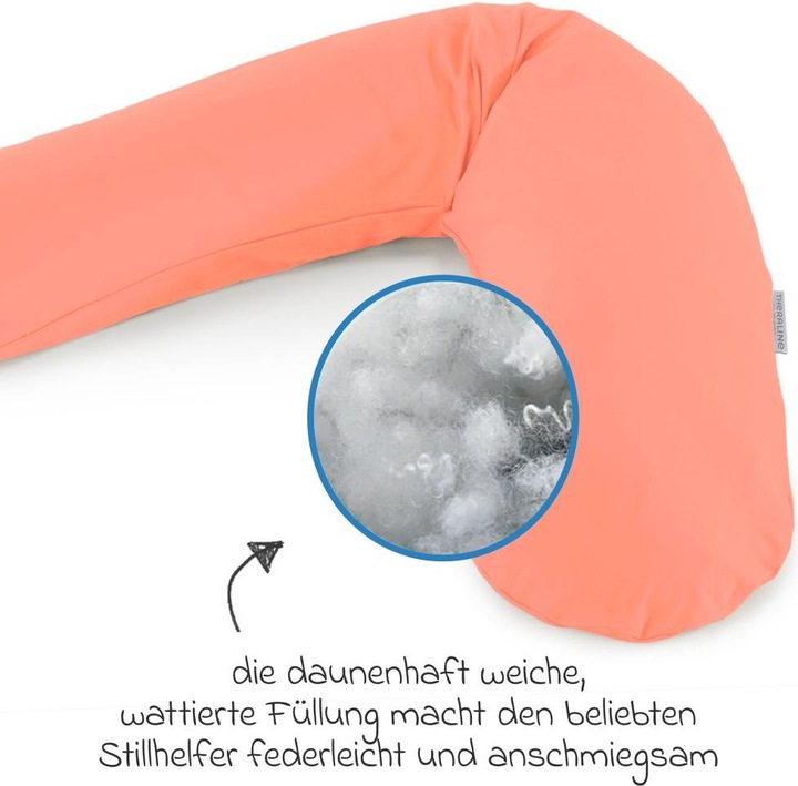 Produktbild Theraline Stillkissen "Das Original" mit Polyester Hohlfaser Füllung inkl. Bezug 190 cm (190 cm)