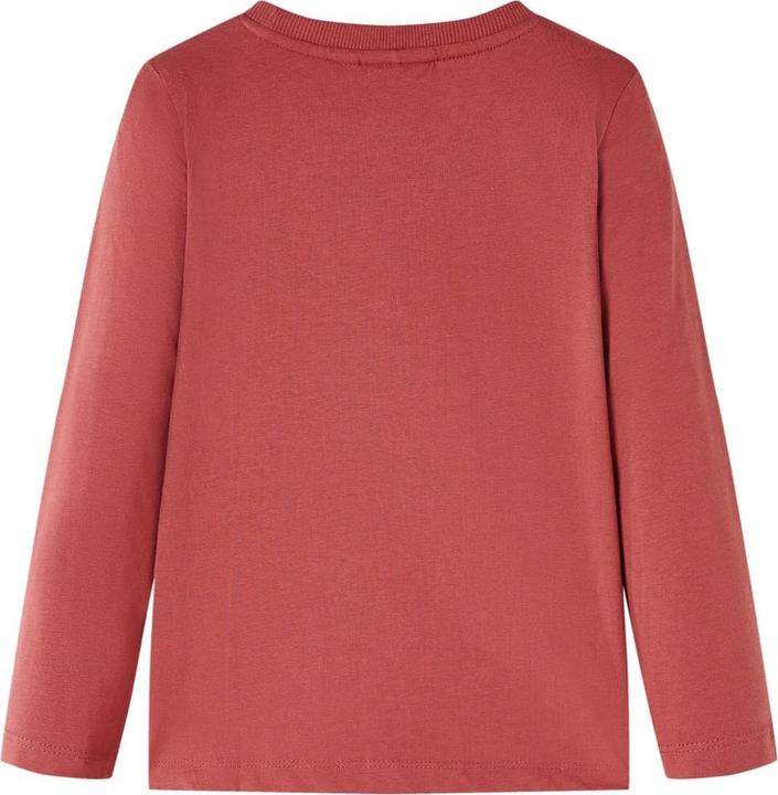 Immagine prodotto vidaXL Camicia da bambino a maniche lunghe rosso scuro 140,Materiale: 100 (140)