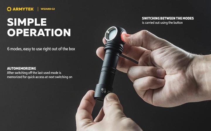 Produktbild ArmyTek Wizard C2 Magnet Multifunktionslampe USB warm (11.20 cm, 1000 lm)