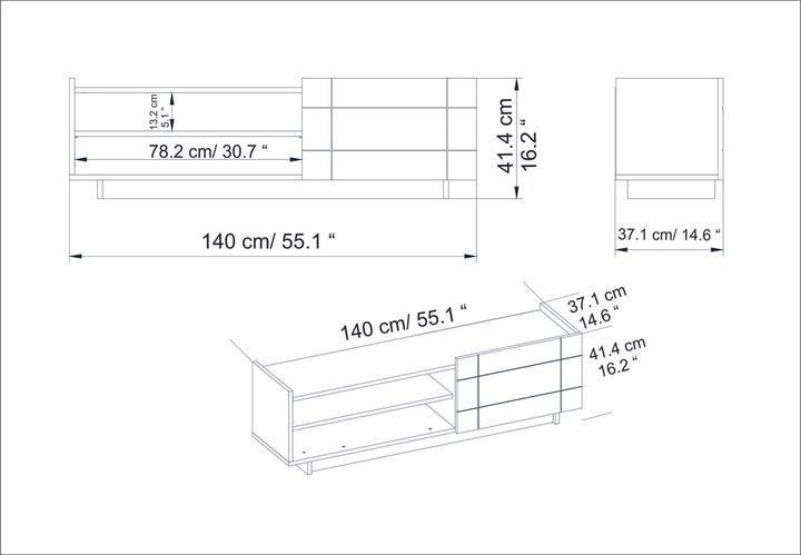 Productafbeelding Hanah Home Alexis (140 x 37 x 41,5 cm)