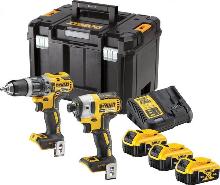 Image du produit DeWalt DCK266P3T-QW XR combopack 18V Li-ion 5,0Ah (Fonctionnement sur batterie)