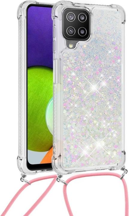 Immagine prodotto Cover-Discount Galaxy A22 4G - Custodia con cordino bianco